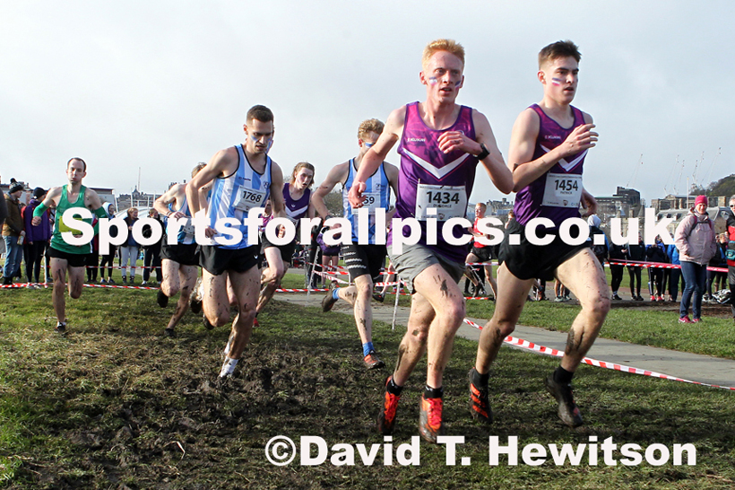Mens short race  2020 BUCS Cross Country Champs., Edinburgh.  Photo: David T. Hewitson/Sports for All Pics
